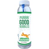 Purrin&rsquo; Good Bubbles, Cat Toy, 9.5 fl oz Natural Plant-Based Catnip Infused Bubble Solution