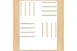 JIUMEI 12 x 16 Inch Simple Lines Stencils for Wall and Tile, Super Large Modern Wall Stencil, Resuable Geometric Stencil for Painting on Wall, Tile, Floor, Wood, Patio and Concrete