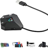 Koiiko Keyboard and Mouse Adapter for Nintendo Switch/PS4/PS3/Xbox One/Xbox 360 Console Converter, Keyboard Mouse Adapter Support Mapping &amp; Reset Button, Perfect for FPS, TPS, RPG, RTS Games