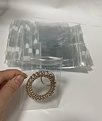 100 Self Seal PVC Pack Zipper Lock Bags,Clear
