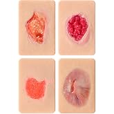 MedEduQuest Granulation Wound Demonstrations Model for Medical Education | Wound Care Practice Tool, 4PCS