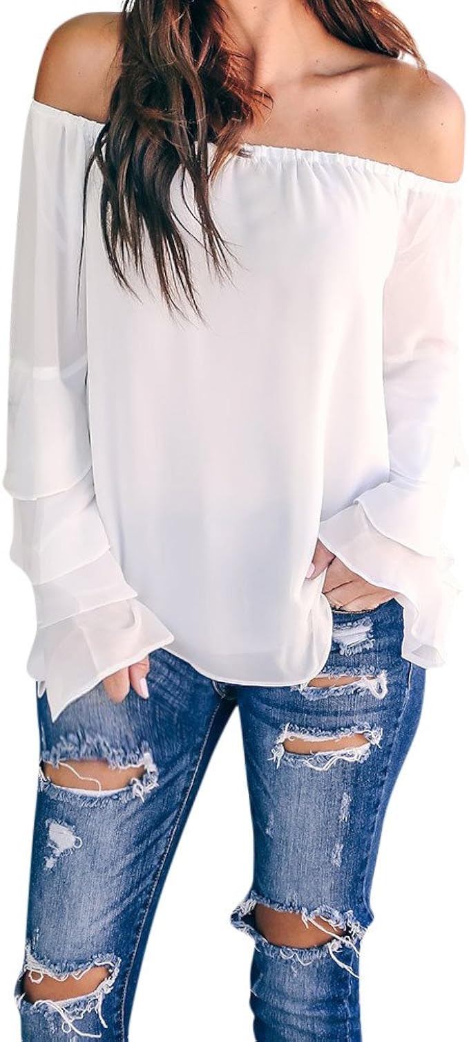 top con spalle scoperte