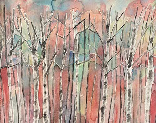 Amazon.com: Birch Tree Wall Art"Thankgiving" Giclee Canvas Birch Tree