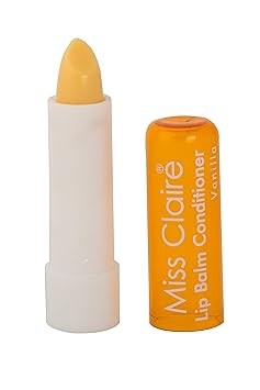 Miss Claire Lip Balm Conditioner, Vanilla, yellow, 3 g