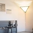 haultop Corner Light with Switch, Ceiling Corner Lights for Living Room, Plug in Ceiling Light for Dark Area, Lamp for Bedroom, Kids Room, Triangle Shape