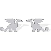 Boma Jewelry Sterling Silver Dragon Stud Earrings