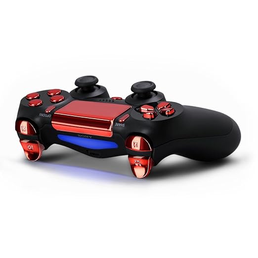 kwmobile plastic keys for Playstation 4 in red: Amazon.co.uk: PC ...