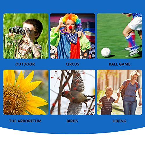 ENFANTS jumelle, Zepst 6 x 35 mm Camouflage pliable compact Mini jumelles Télescope jouet pour enfants garçon Cadeau de portable pour voyage, escalade de l\'extérieur,