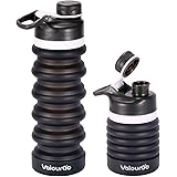 Valourgo Bpafree Collapsible Water Bottle - Reusable Water Bottle for Gym Bike Running Cycling 550 Milliliter 19 Ounce Aqua B