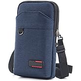 Travel Cell Phone Pouch Belt Pouch, Phone Holster Crossbody Bag with Shoulder Strap for iPhone Case Holder for Hand with Neck Lanyard Smartphone Walking Passport Wallet | with Shoulder Strap, Case Holder, for Hand, with Neck Lanyard, Walking, Passport Wallet