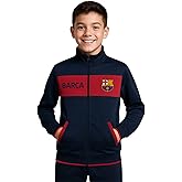 Icon Sports Officially Licensed FC Barcelona Soccer Track Jacket - Unisex Kids
