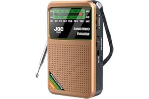 Cenroelon Pocket Radio Portable Mini Full Band Radio AM/FM/SW Radio with Rechargeable Battery Support Earphone MiniRadio for 