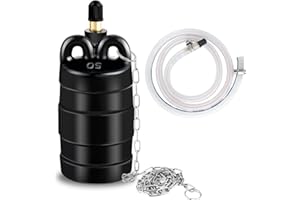 VEEVIIY 2 Inch Inflatable Pipe Plug Sewer Test Plug, Inflatable Balloon Rubber Plug for Water Pressure Testing, Water Flow Bl