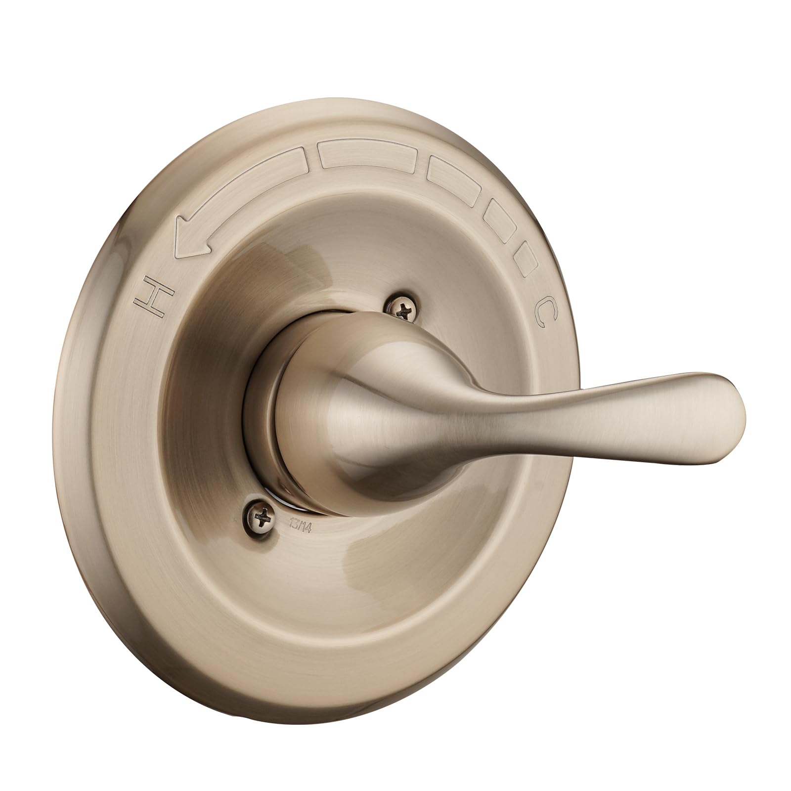 Photo 1 of Ultrimkit Shower Trim Kit Compatible with Delta 13/14 Series, Shower Cover Plate with Handle, Warm Champagn Gold, Shower Cover Plate with Handle (Valve& Catridge Not Inclued)