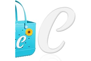 Mity rain Letter Charms for Bogg Bag，Alphabet Lettering Accessories Charms Compatible with Bogg Bag Original All Models, Insert Decorative Letter for Handbag Beach Tote Bag C