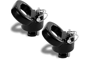 GOMADEIT 60617 Puck System Gooseneck Hitch Safety Chain Anchors fits for Dodge Ram 2500 3500 Gooseneck Safety Chain Anchor, 2 PCS