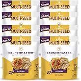 Crunchmaster Multi-Seed Original Crackers, 8 Pack Snack Boxes, Gluten Free Whole Grain Crispy Crackers, Healthy Oven-Baked Snack for Lunchboxes, Parties, Office, Travel &amp; Everyday Snacking