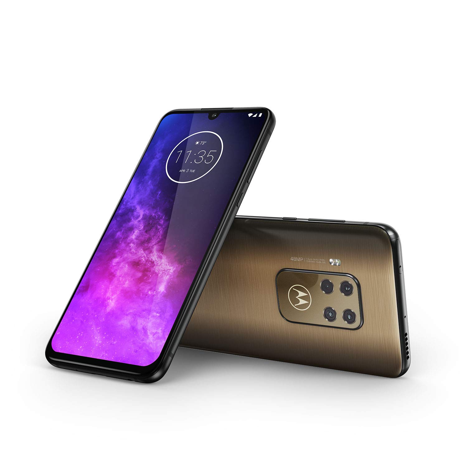 Motorola One Zoom - 128 GB - GSM desbloqueado (solo T-Mobile, AT&T) (bronce cepillado)