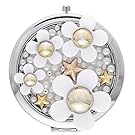 La Vogue Perfume Daisy Pattern Women Portable Makeup Compact Mirror Purse Handbag Mirror