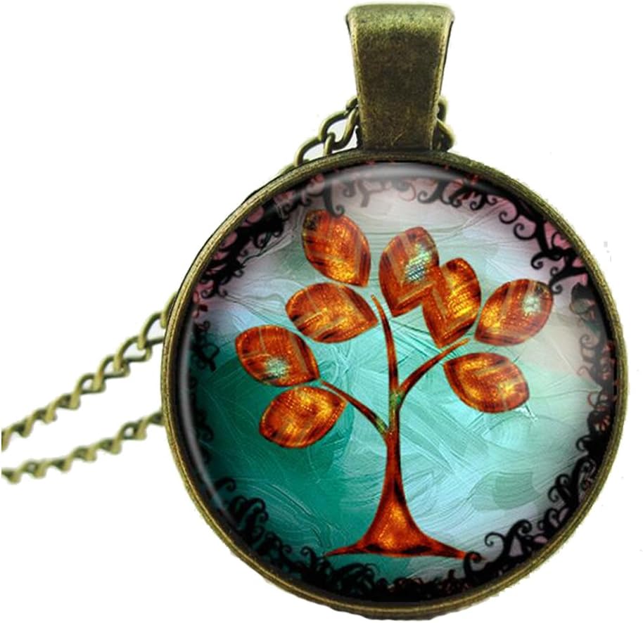 Luck Wang Woman's Unique Fashion Vintage European and American Style Copper Tree Necklace