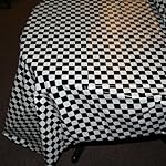 Plastic Checkered Tablecover,54" x 108"