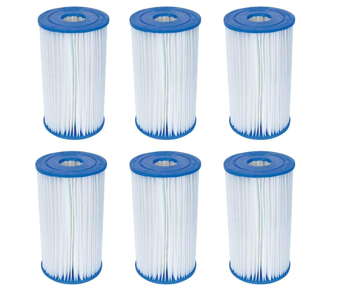 Bestway Pool Filter Pump Replacement Cartridge Type IV/B (6-Pack) | 58095