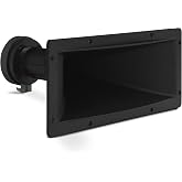 Pyle 4x10 Inch Horn Tweeter Speaker - Heavy Duty 200 Watt High Power Horn Audio Tweeter System w/ 25mm Voice Coil, 20 Oz Magnet Structure, 102 dB, 8 Ohm Impedance - Pyle PH391,Black