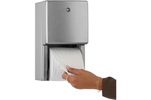 Bobrick Surface-Mounted Multi-Roll Toilet Tissue Dispenser – Satin-Finish Stainless Steel, ADA Compliant, Holds Two Standard Rolls, Theft-Resistant Heavy-Duty Spindles, ConturaSeries Design (Model B-4288)