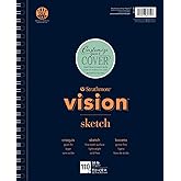 Strathmore Vision Series Sketch Pad, 11x14 inch, 110 Sheets - Artist Sketchbook for Drawing, Illustration, Art Class Students