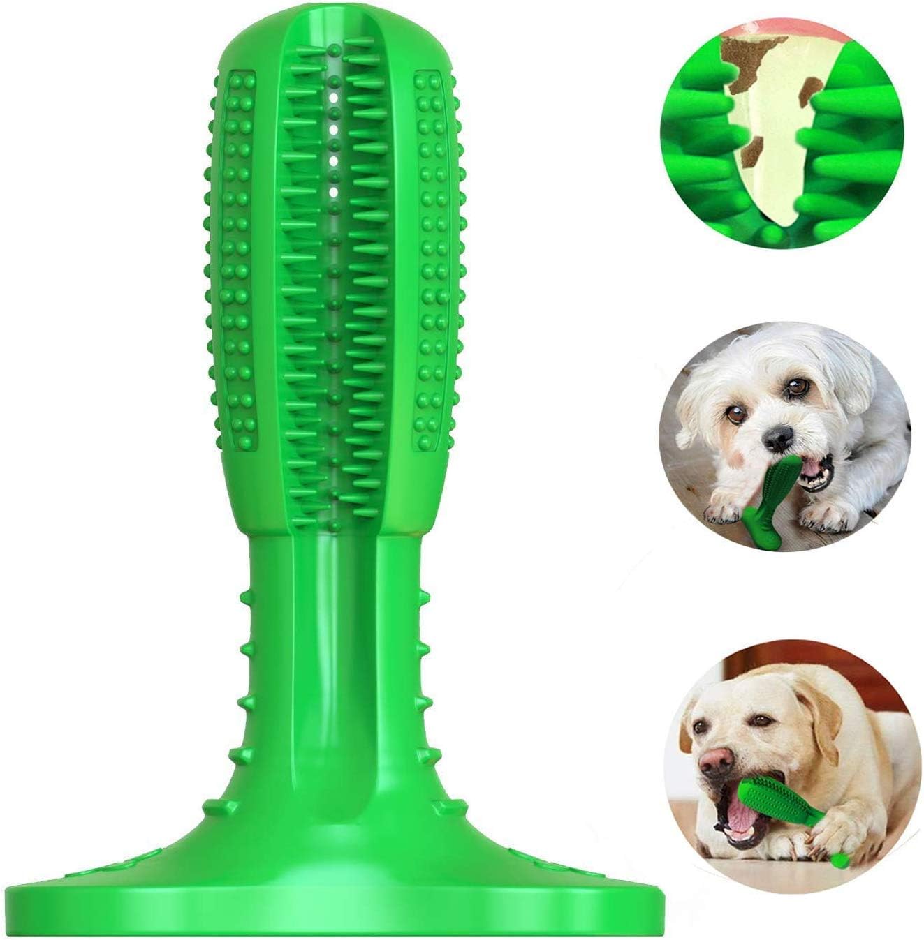 Amorlla Dog Toothbrush, Dog Chew Toys Brushing Stick for Small Medium Large Dogs
