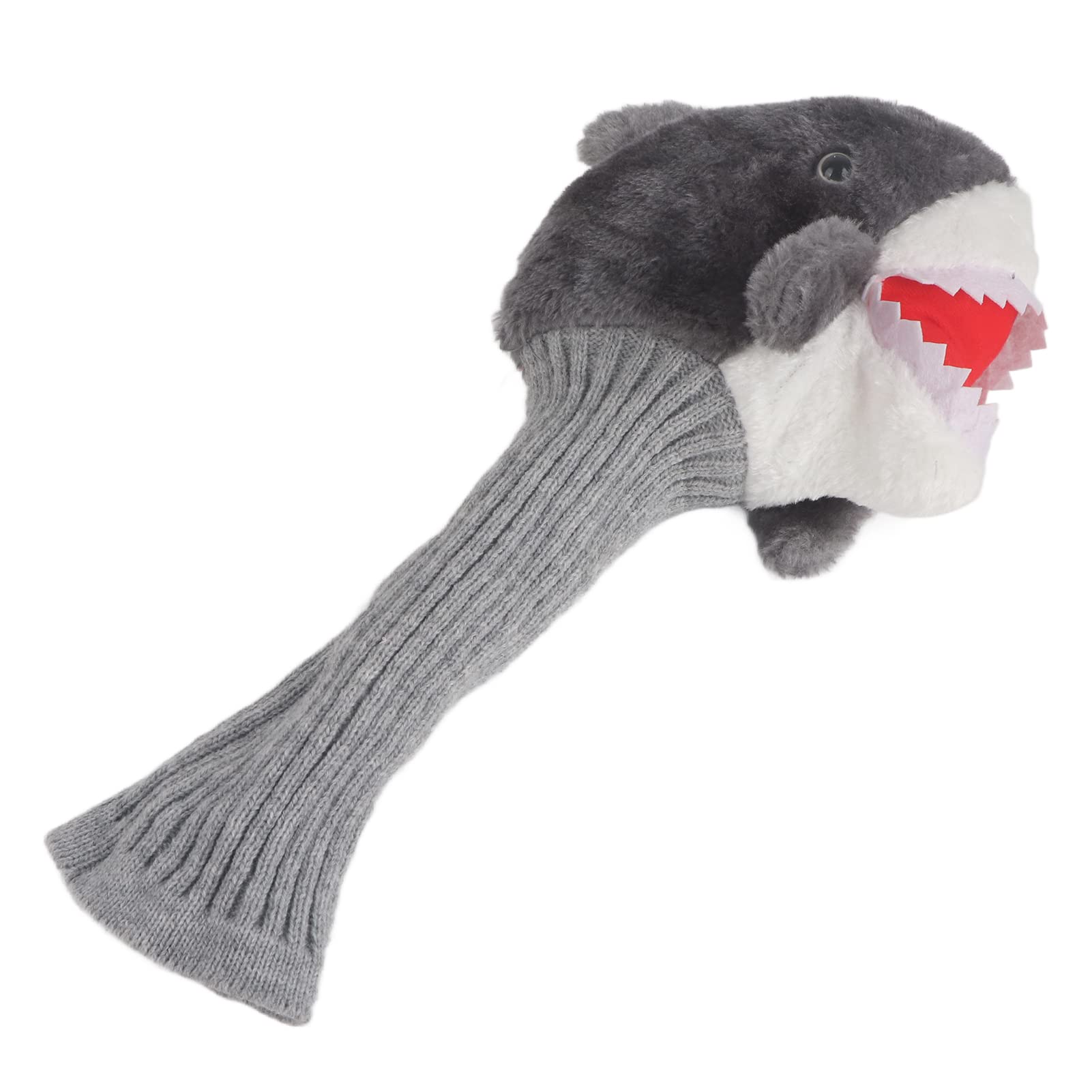 Tbest Headcover, Light Beautiful And Practical Plush Cloth Shark Head Animal Wood Driver Head Cover Headcover Fit Any Brand 3 And 5 Wood Driver
