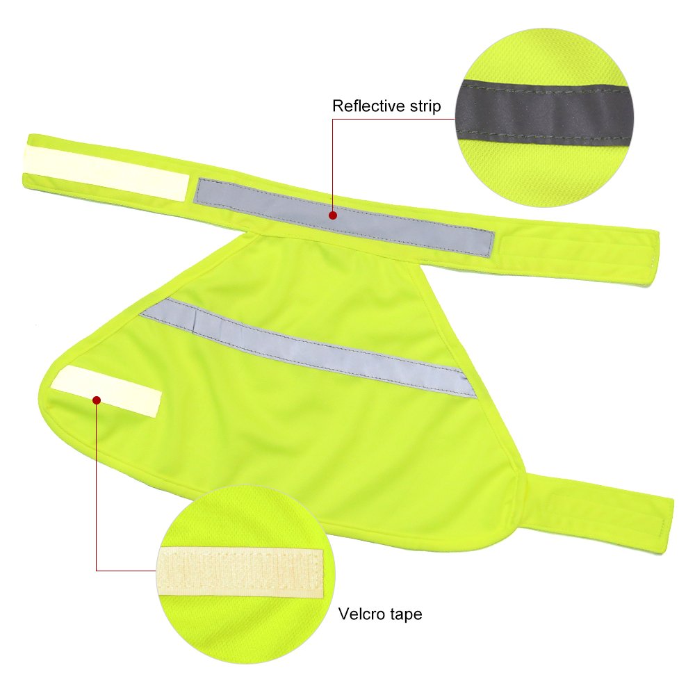 Clan_X Reflective Dog Vest, High-Visible Lightweight Dog Safety Cloth to Keep Dogs Safe, Adjustable Sizes to Fit Small, Medium, Large Breeds for Walking, Hunting, Jogging, Training. (M, Green)