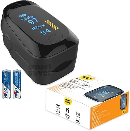 Smart Saver Premium Fingertip Pulse Oximeter Blood Oxygen Saturation Monitor