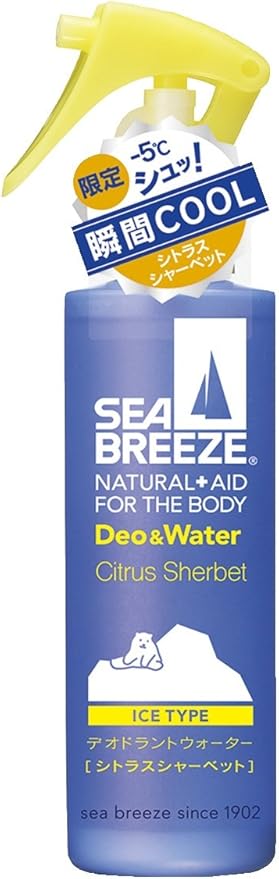 Amazon シーブリーズ デオ ウォーター スプレーボトル アイスタイプ シトラスシャーベットの香り 160ml 医薬部外品 Seabreeze シーブリーズ デオドラント 制汗剤 通販