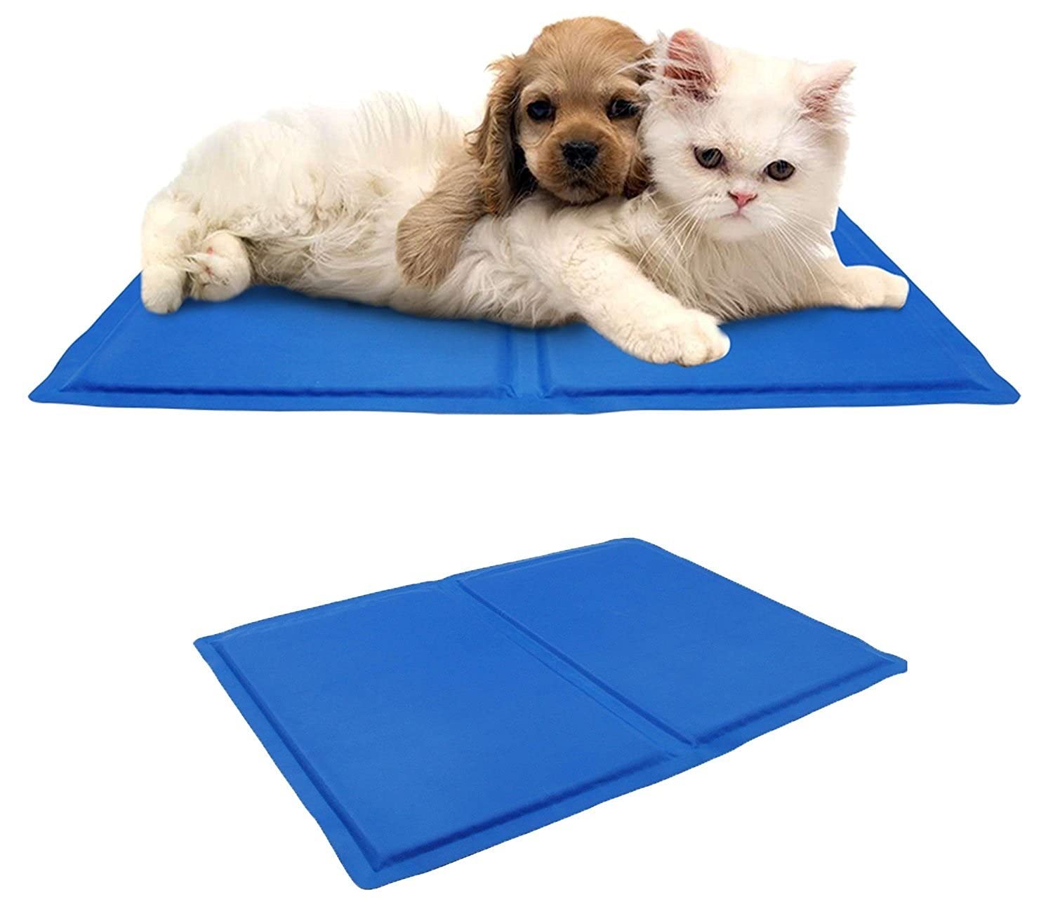 GLOW Self Cooling Gel Pillow for Small Pets – Magic Cool Non Toxic, Portable Easy to Wipe Clean Jelly Pad Mat Cushion Bed Insert for Dog Cat Kitten Puppy – Keep Cool in Hot Weather