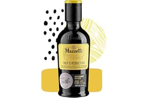 Mazzetti Truffle Balsamic Vinegar Glaze of Modena PGI | Thick & Rich | Perfect for Pasta, Risotto & Eggs | 7.3 Ounce Bottle (
