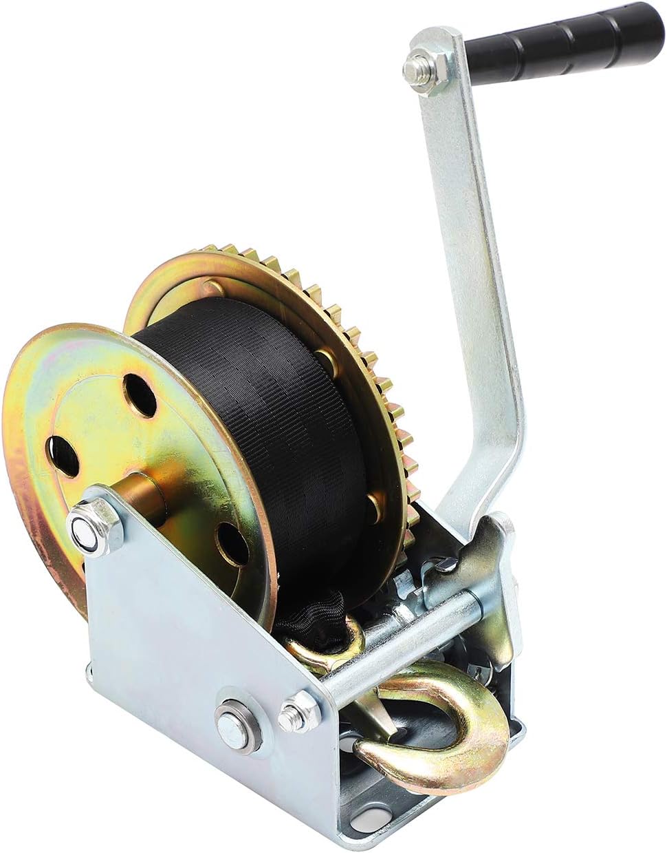 KATSU Heavy Duty Hand Winch, 630KG 1388LB Boat Tailer Winch with 8m Webbing Strap for Caravan Marine Truck SUV ATV UTV 325924 - Image 5