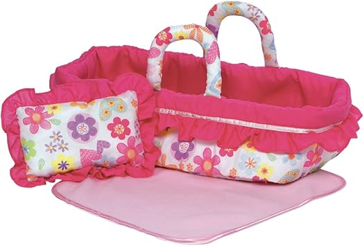 Adora Travel Portable Cloth Doll Toy Carrier Blanket & Pillow Set for Dolls Up to 12