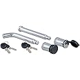 CURT 23556 Lock Set for Adjustable Channel Mounts, Silver