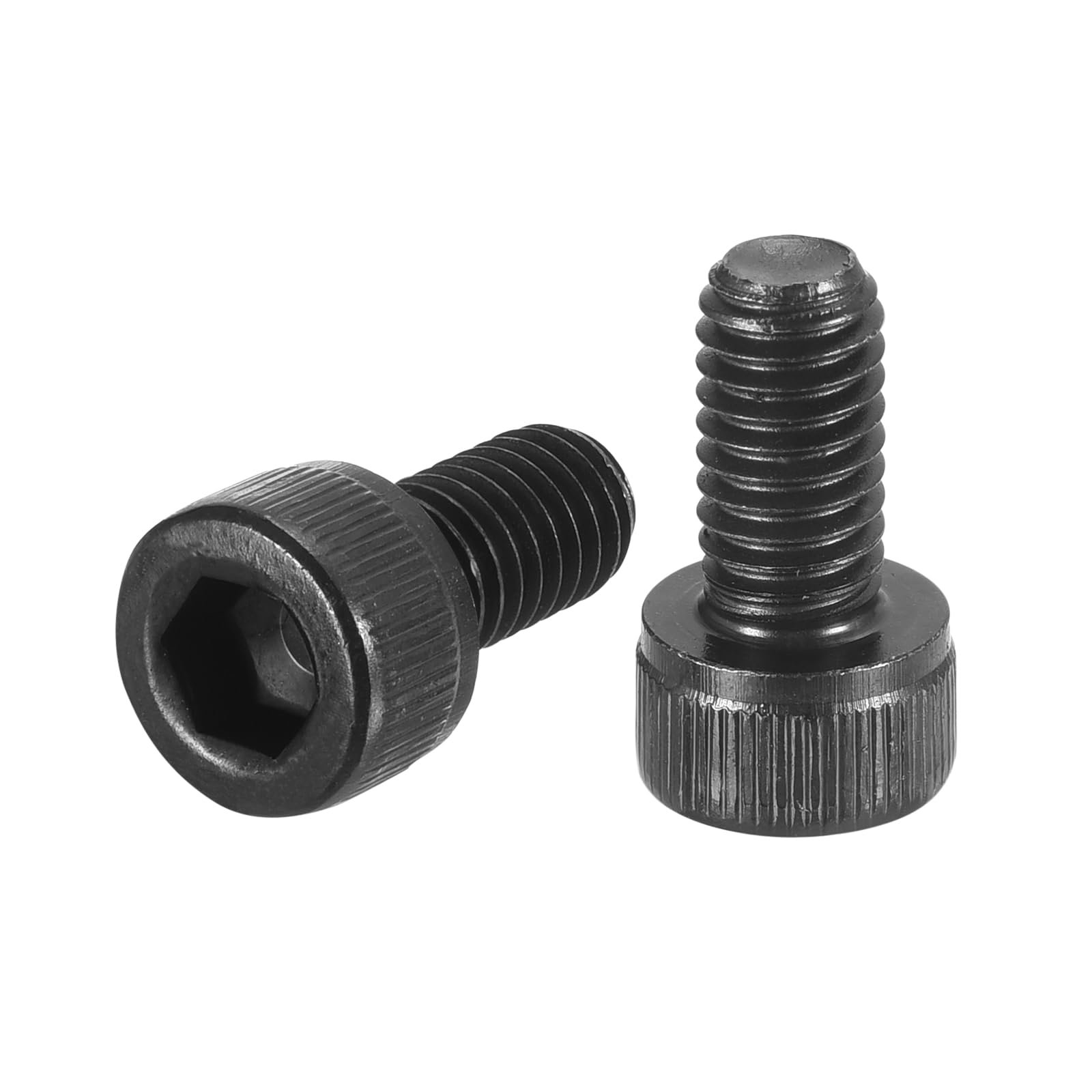 uxcell Hex Socket Bolts (M6-1x12), Grade 12.9 Carbon Steel Hex Socket Drive Screws, Black, 40 Pcs