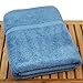 Luxury Hotel & Spa Quality, Quick Dry 100% Turkish Cotton 700 GSM, Eco Friendly Towel, for Bathroom Oversize Dobby Border Bath Towels 35 X 70 (Bath Sheet Single Towel Set of 1, Wedgewood)