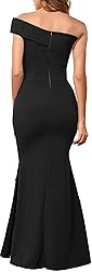 Black Formal Dresses for Women Sexy Bodycon One Off
