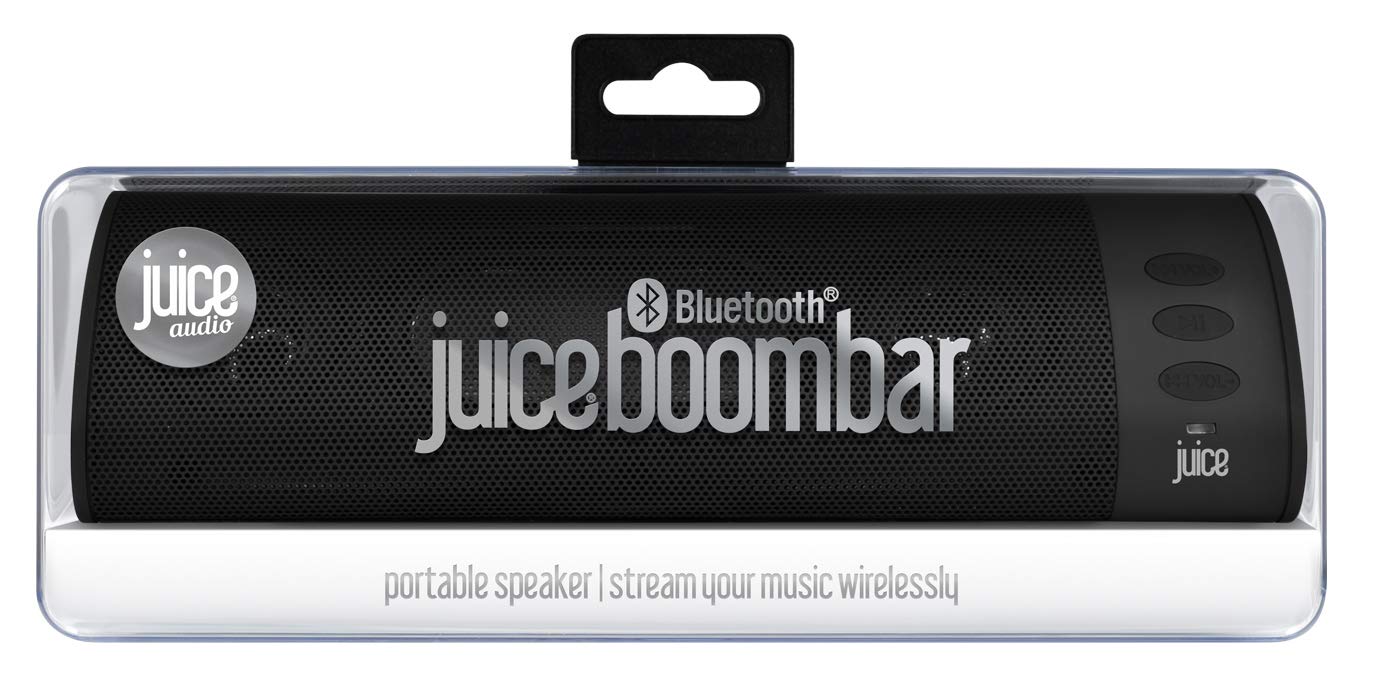 Juice Boom, Bluetooth Rechargeable Slim Speaker, Black Amazon.co.uk