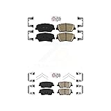 AmeriBRAKES Front Rear Ceramic Disc Brake Pads Kit