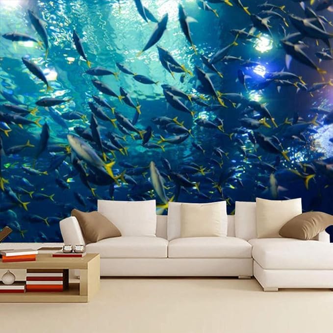 Große Unterwasserwelt Tapete Mutter und Baby Shop Tapete Ozean Thema