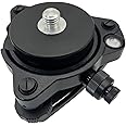LS2015 Black Tribrach with Optical Plummet and Carrier Fixed Adapter, Optical Plummet Adapter with 5/8x11 Thread Mount for GPS