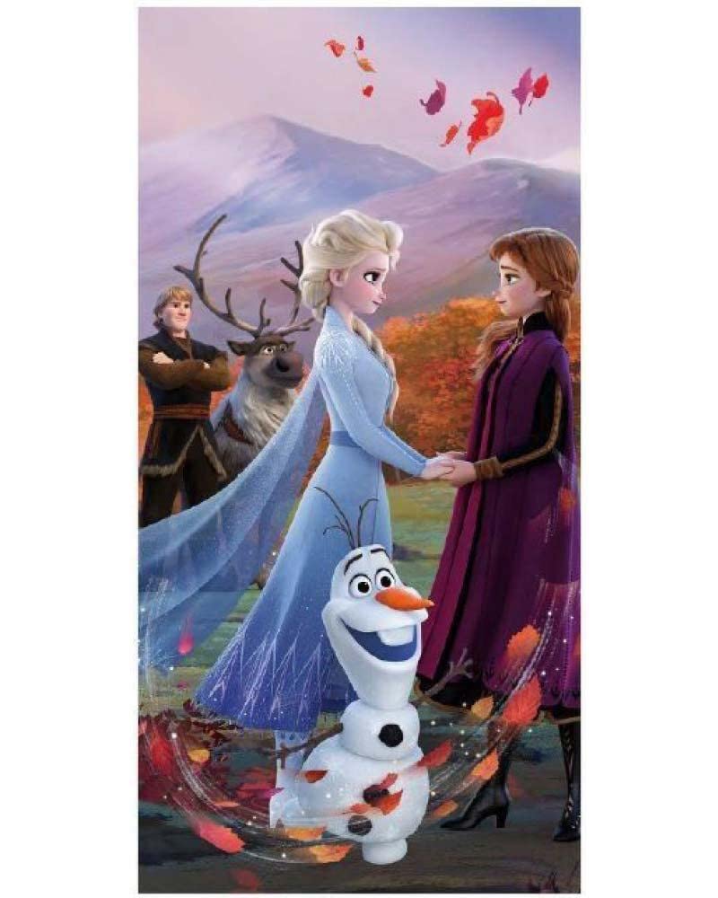 Aptex Anna Elsa Olaf Frozen Wind Bath Towel 70 x 140 cm