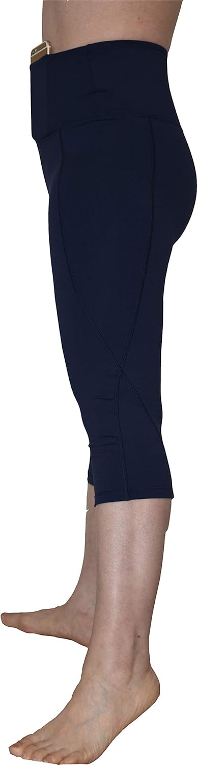 Private Island Women UPF 50+ Beach Capri Shorts Pants Swimsuit Pocket Bathing Swim Rash Guard Bottom: Clothing