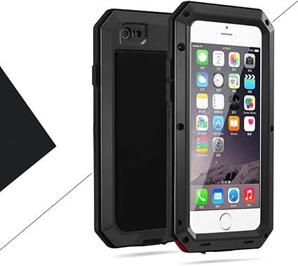 Amazon Iphone6 6s Plus 5 5インチ用ケース 液晶保護強化ガラスフィルム付き 生活防水 防塵 耐衝撃 アウトドア スポーツ ケース アイフォン6 プラス 対応 ブラック 家電 カメラ オンライン通販