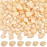 SOFPLATE 1 Box 100Pcs 2 Styles Small Carved Flower Beads Coral Beads 3D Jasmine Artificial Floral PeachPuff Small Synthetic Coral Dyed Smooth Spacers Findings for Jewelry Making Bracelet Necklace DIY